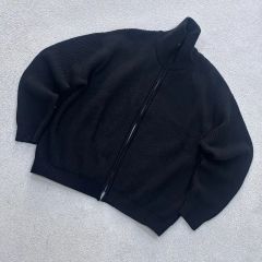 DEFINEワッフルトラックジップアップジャケットブラック - メルカリ