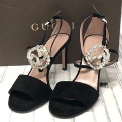 GUCCI パール装飾 スエード パンプス - メルカリ
