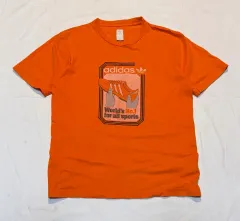 00s adidas アディダス ヴィンテージ 半袖 Tシャツ オレンジ