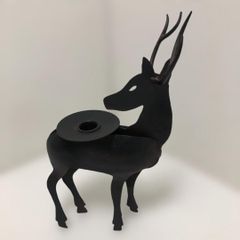 鹿モチーフ キャンドルホルダー アイアン風 インテリア 北欧 260421-4A