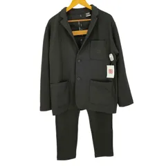 ジーユー GU ダブルフェイス スウェット テーラードジャケット ＆ イージーパンツ セットアップ メンズ  JKT：XL/PNT：Mのサムネイル