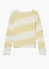 標準 Oblique Knit Pullover Yellow オフホワイトのサムネイル