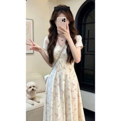 SNIDEL HOME チェリーカシュクールワンピース pink - メルカリ