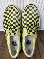 VANS チェッカーボード スリッポン イェロー ブラック 275
