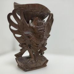木彫り ガルーダ像 置物 アジアン雑貨 バリ島 民芸品 260317-11A