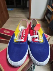VANS ヴァンズ アセンティック ブルー/レッド/イェロー スニーカー スウェード