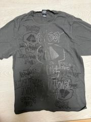 ヨルムンガンド 高橋慶太郎 Tシャツ ベージュ グレー XLサイズ スカル 