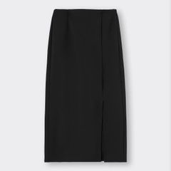 GU カットソーナローミディスカート(丈標準82.0～86.0cm) ブラック S 222-344660