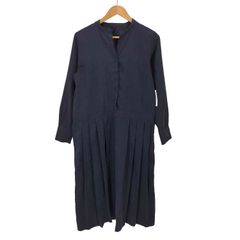 SHIPS any♡ドットバンドカラープ リーツ ロングワンピース♡手洗い