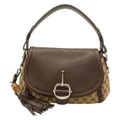 GUCCI(グッチ) ショルダーバッグ ホースビット/GG柄 240266 ベージュ