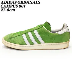 【クーポン】スニーカー シューズ アディダス オリジナルス キャンパス８０ｓ ライムグリーン 27.0cm ADIDAS CAMPUS 80s NIGO スウェード ファッション 黄緑 M19209 正規品 中古 古着 ブランド 匿名配送