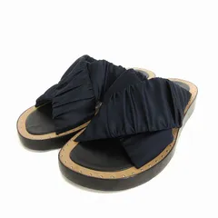 3.1 フィリップリム 3.1 phillip lim NAGANO FLAT CRISSCROSS SLIDE サンダル クロス スタッズ装飾 36 23cm位 紺 ネイビー ■GY45のサムネイル