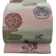 B 染色作家 斉藤三才 三才鳥 霞文 グレー 太鼓 正絹 袋帯 B 染色作家 斉藤三才 三才鳥 霞文 グレー 太鼓 正絹 袋帯 - メルカリ