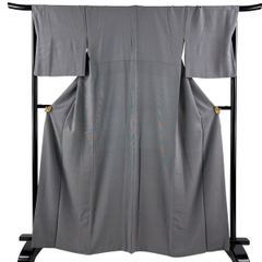 ロング寸 夏物 縦絽 本加工染 附下げ・訪問着(正絹）仕立上り＜HH2399 