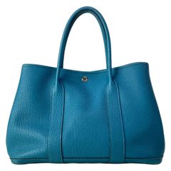 エルメス ガーデンパーティ 30／TPM ネゴンダ ブルー系 □Q刻印 - メルカリ