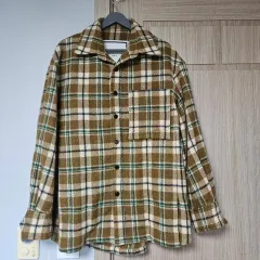 ウーヨンミ キャメル CHECK シャツ 46のサムネイル