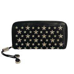 Saint Laurent】長財布 星柄 ブラック レザー ポケット 大容量 - メルカリ