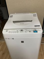至急！現地引き取り】SHARP 縦型洗濯乾燥機 ES-T5E9-W 5.5kg - メルカリ