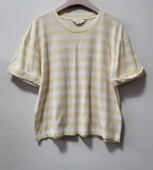 クラブモナコ イェロー ストライプ 半袖 Tシャツのサムネイル