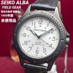 Rare/Unused SEIKO Alba Field Gear Quartz Watch, Battery Replaced, Vintage Antique, Working Condition.