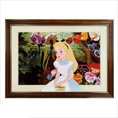 텐요 지그소 퍼즐 200피스 필름 아트 갤러리 디즈니 신비의 나라의 앨리스 (22.5×32cm) D-200-909 패널 첨부
