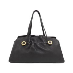 希少♡BVLGARI ブルガリ ロゴ ゴールド金具 レザー ショルダーバッグ