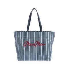 miu miu ミュウミュウ デニムリガ トートバッグ 5BG234 ストライプ 