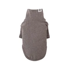 MANDARINE BROTHERS マンダリンブラザーズ ベーシックリブTシャツ BASIC RIB T-SHIRT 犬 服 袖付き (MUSTARD, XS) [MUSTARD] [XS]のサムネイル