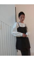 poláura レイヤードニットシャツトップス - メルカリ