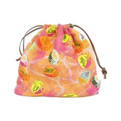 LOEWE ロエベ ドローストリング ポーチ パウラズ イビザ オレンジ 