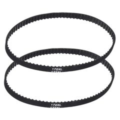 신품 PATIKIL 2매 세트 172XL 고무제 타이밍 벨트 86치 폭 10mm 피치 5.08mm 동기식 ​​클로즈 도르프 기어드 드라이브 벨트 블랙 산업용