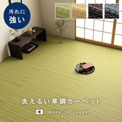 イケヒコ ラグ カーペット 日本製 ポリプロピレン バルカン 江戸間6畳