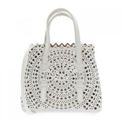 極美品】ALAiA ミナ20 2way スタッズ ハンドバッグ ピンクベージュ 
