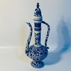 林九郎 】有田焼 染錦牡丹 古伊万里様式 水注 水差し - メルカリ
