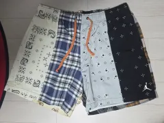 XL ジョーダン ラッセル ウェストブルック Y NOT パッチワーク ステイトメント ハーフパンツ ショーツのサムネイル