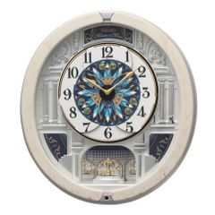 未使用品】セイコー クロック 電波時計 壁掛け時計 からくり RE561H