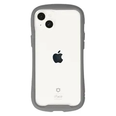 iFace Reflection iPhone 14 Plus ケース クリア 強化ガラス (グレー)【アイフェイス アイフォン14plus 用 iphone14プラス 用 カバー 韓国 耐衝撃 透明 ストラップホール】