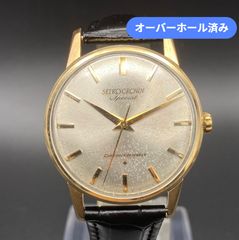希少文字盤・精度良好】SEIKO セイコー クラウン スペシャル 14K金張り 