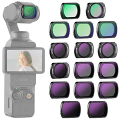 新品 NEEWER フィルターセット 16枚入り Osmo Pocket 3/Pocket 4/Xtra Muse対応 ND8+ND16+ND32+ND64+ND128+ND256+ND1000+ND8/PL+ND16/PL+ND32/PL+ND64/PL+ブのサムネイル