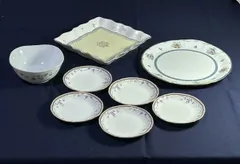 ナルミ ボーンチャイナ シャリラムーン/グレイス他 まとめて8点セット 小花柄 【中古】M2015YAC【匿名配送】のサムネイル