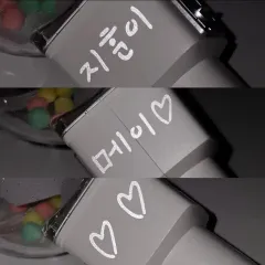 (2セット) パク・ジフン(PARK JIHOON) ペンライト 手書き VANS ヴァンズ 反射ステッカー 応援棒 メイ