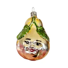 ASTIER de VILLATTE. ドイツ製 梨フェイス ガラスオーナメント　クリスマスオーナメント　アスティエのサムネイル