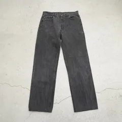 90S USA製 Levi's リーバイス 501 501-0660 94年 W34 L34 後染め ブラック マジック デニム パンツ ジーンズ ビンテージ 黒 3139Q♪