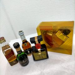 洋酒ミニボトル 5本まとめ売り ウイスキー ブランデー 古酒 260203-5T 
