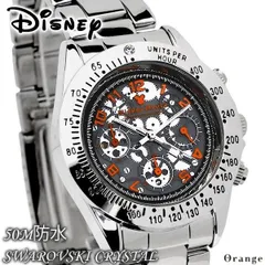 ミッキー 腕時計 ディズニー Disney ミッキー レディース メンズ レッド ウォッチ アウトレット 訳あり【シルバー×オレンジ】のサムネイル