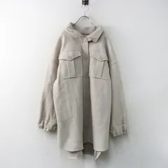 大きいサイズ アズノゥアズ オオラカ AS KNOW AS olaca ダブルフェイス ロング シャツ コートワンピース ｜ベージュ【2400014985665】のサムネイル