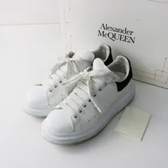 アレキサンダーマックイーン Alexander McQueen 553770 OVERSIZED 35.5＼ホワイト ブラック スニーカー  レザー 22.5cm【2400014984323】のサムネイル