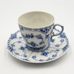 ✨顔付き 一級品✨ロイヤルコペンハーゲン カップ&ソーサー ブルー 