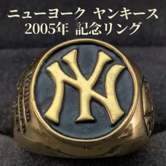 MLB ニューヨークヤンキース 15号 2005年 ヴィンテージ 記念リング ゴールドカラー William Barthmanのサムネイル