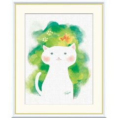 けい様専用ページ お取り置き中 自作絵画 お気に入りの一輪 猫とネズミ